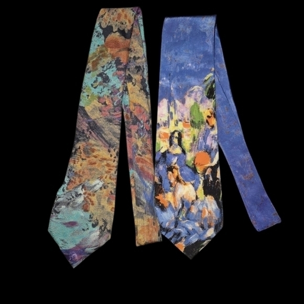 Lot Of 2 Multicolor Man's Necktie